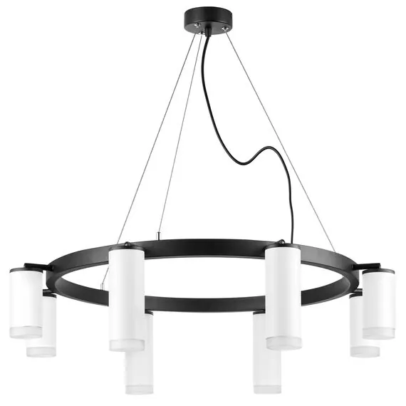 Lightstar LR0188643640 Люстра RULLO 8х50W GU10 ЧЕРНЫЙ/БЕЛЫЙ (571018+214436-4+214486-4+202430-8)