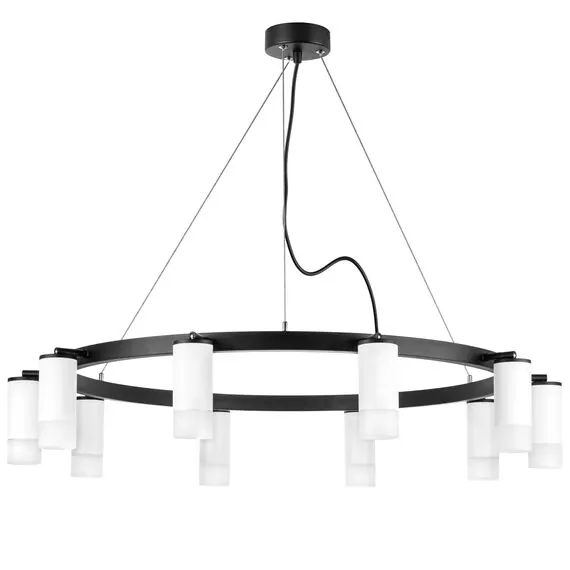 Lightstar LR0203601 Люстра RULLO 10х50W GU10 ЧЕРНЫЙ/БЕЛЫЙ (571020+214436-10+202431-10)