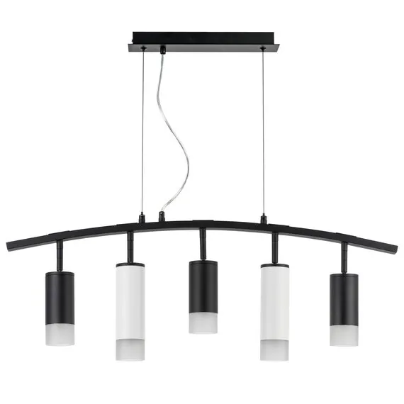 Lightstar LR7353738621 Люстра RULLO 5х50W GU10 ЧЕРНЫЙ/БЕЛЫЙ (571735+214437-3+214486-2+202431-5)