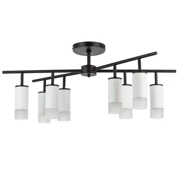 Lightstar LR7283681 Люстра RULLO 8х50W GU10 ЧЕРНЫЙ/БЕЛЫЙ (571728+214436-8+202431-8)