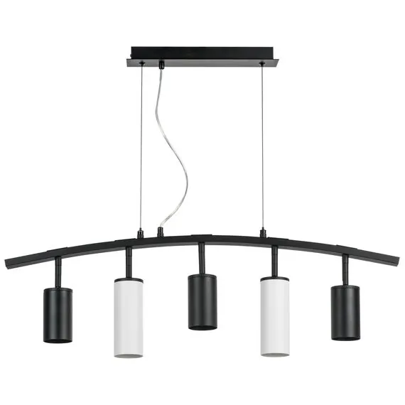 Lightstar LR735373862 Люстра RULLO 5х50W GU10 ЧЕРНЫЙ/БЕЛЫЙ (571735+214437-3+214486-2)