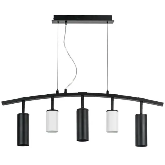 Lightstar LR735362873 Люстра RULLO 5х50W GU10 ЧЕРНЫЙ/БЕЛЫЙ (571735+214436-2+214487-3)