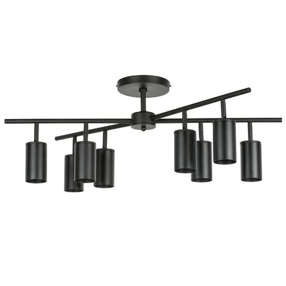 Lightstar LR728378 Люстра RULLO 8х50W GU10 ЧЕРНЫЙ (571728+214437-8)