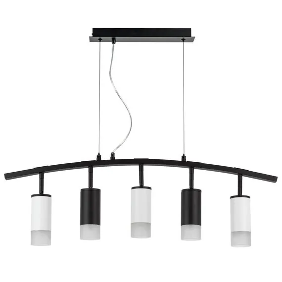 Lightstar LR7353723631 Люстра RULLO 5х50W GU10 ЧЕРНЫЙ/БЕЛЫЙ (571735+214437-2+214436-3+202431-5)