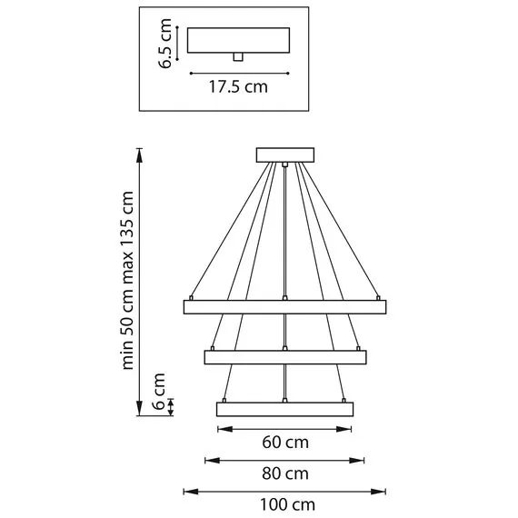 Lightstar 748223 Люстра SATURNO LED 132W 11000LM 70G ЗОЛОТО 3000-6000K, изображение 2