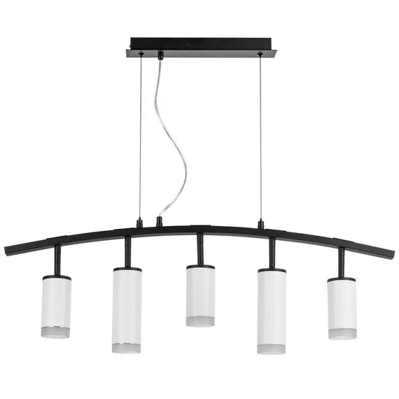 Lightstar LR7353638620 Люстра RULLO 5х50W GU10 ЧЕРНЫЙ/БЕЛЫЙ (571735+214436-3+214486-2+202430-5)