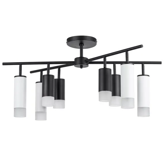 Lightstar LR7283748641 Люстра RULLO 8х50W GU10 ЧЕРНЫЙ/БЕЛЫЙ (571728+214437-4+214486-4+202431-8)