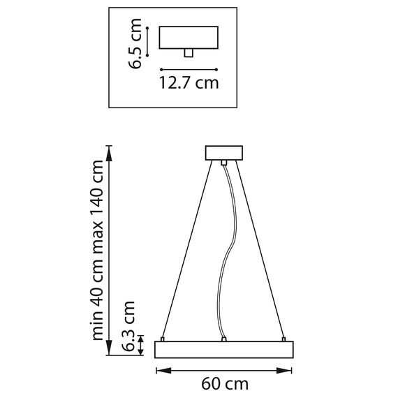 Lightstar 748023 Люстра SATURNO LED 36W 2500LM 70G ЗОЛОТО 3000-6000K, изображение 2