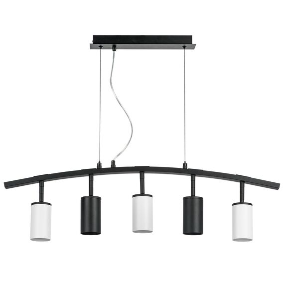 Lightstar LR735372363 Люстра RULLO 5х50W GU10 ЧЕРНЫЙ/БЕЛЫЙ (571735+214437-2+214436-3)