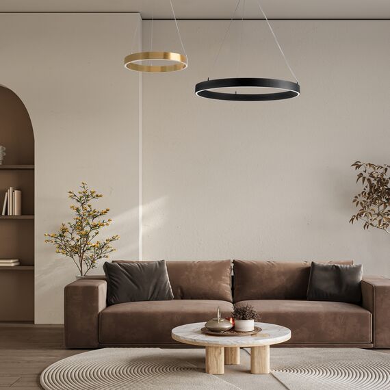 Lightstar 748027 Люстра SATURNO LED 36W 2500LM 70G ЧЕРНЫЙ 3000-6000K, изображение 2