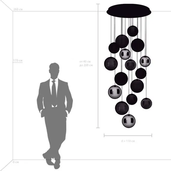 Lightstar 801169 Люстра SFERETTA LED 16х3W 2400LM КОФЕЙНЫЙ/МУЛЬТИКОЛОР 3000K, изображение 4