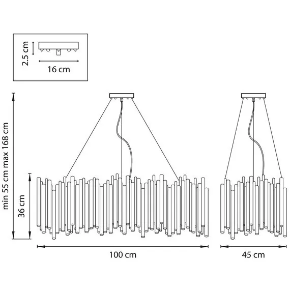 Lightstar 816202 Люстра SAVONA 20х40W G9 ЗОЛОТО, изображение 3