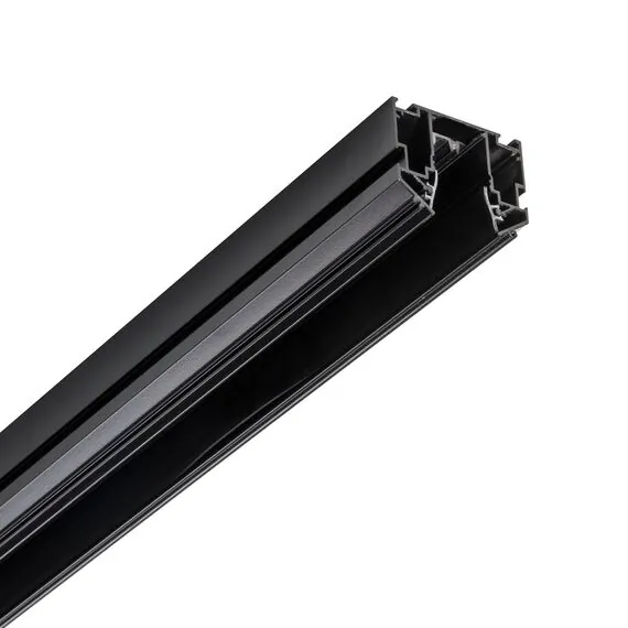 Lightstar 505427 Профиль-трек 2-контактный 2 метра TETA PRO в натяжной ПВХ потолок ЧЕРНЫЙ (Вставки в комплекте