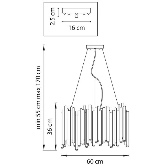 Lightstar 816107 Люстра SAVONA 10х40W G9 ЧЕРНЫЙ, изображение 3