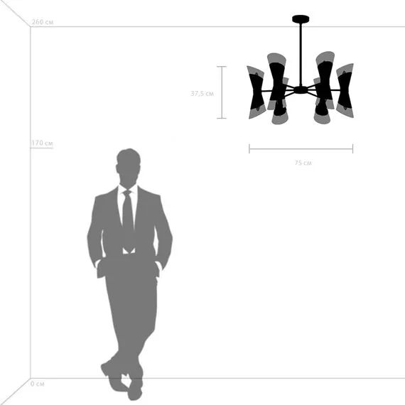 Lightstar 817122 Люстра STRATO 12х40W E14 ЗОЛОТО, изображение 3