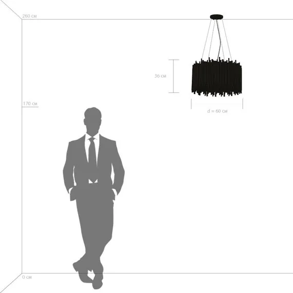 Lightstar 816107 Люстра SAVONA 10х40W G9 ЧЕРНЫЙ, изображение 4