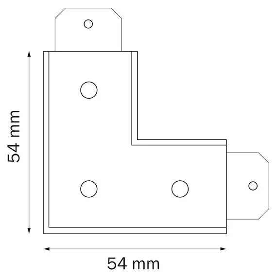 Lightstar 505127 Соединитель трековый однофазный TETA L-образный ЧЕРНЫЙ для PRO, изображение 2