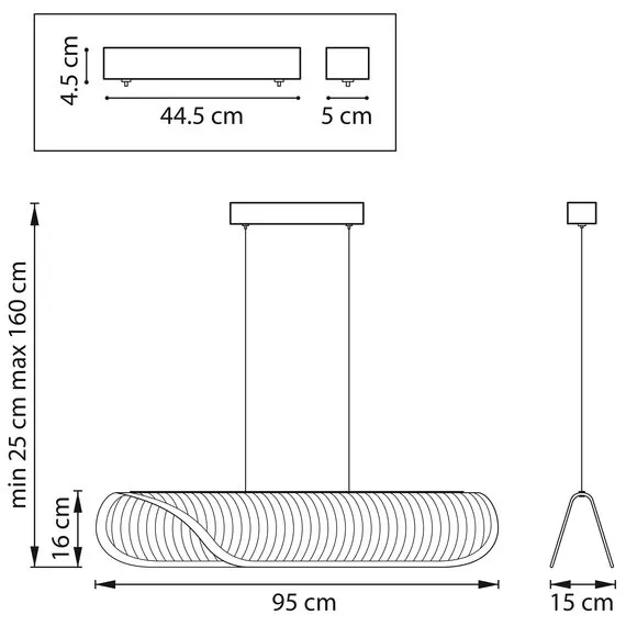 Lightstar 731413 Люстра VARESE 32W LED 1546LM 120G КОФЕЙНЫЙ 3000K, изображение 2