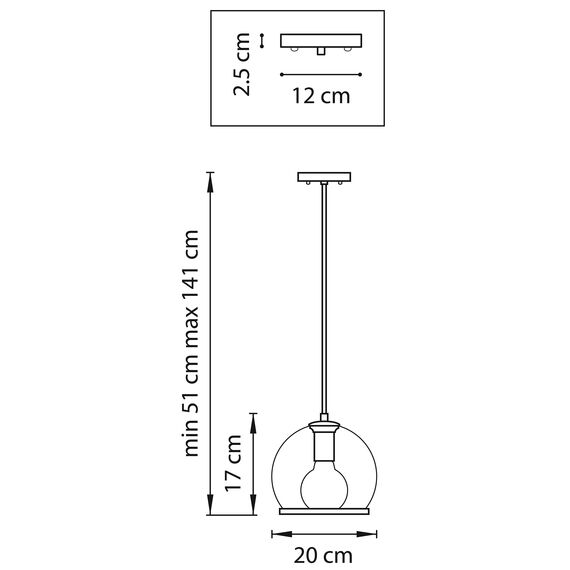 Lightstar 729011 Люстра SFERICO 1х40W E27 ЛАТУНЬ/ПРОЗРАЧНЫЙ, изображение 2