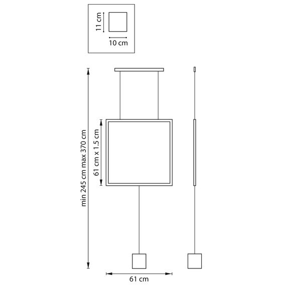 Lightstar 738647 Светильник подвесной UNDINE 28W LED 1310LM 120G ЧЕРНЫЙ 3000K, изображение 2