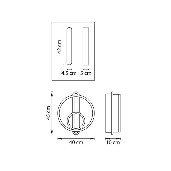 Lightstar 738667 Настенно-потолочный светильник UNDINE 60W LED 2666LM ЧЕРНЫЙ 3000-6000K, изображение 2