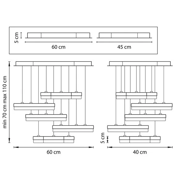 Lightstar 763437 Подвес UNITARIO 46W LED 5060LM ЧЕРНЫЙ МАТОВЫЙ 3000K, изображение 2