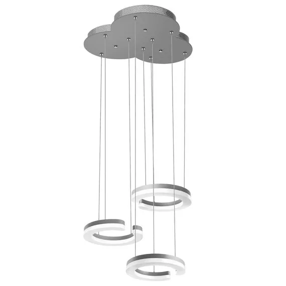 Lightstar 763339 Подвес UNITARIO 34.5W LED 3795LM СЕРЕБРО МАТОВЫЙ 3000K