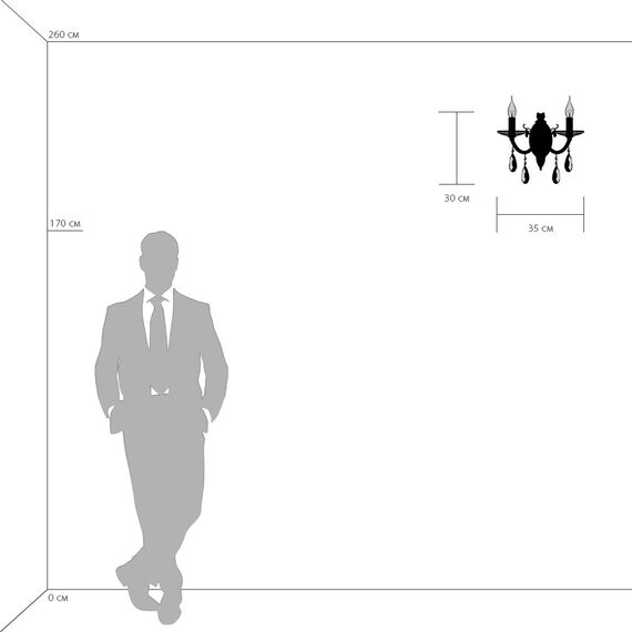 Lightstar 694622 Бра STREGARO 2х60W E14 ЗОЛОТО, изображение 3