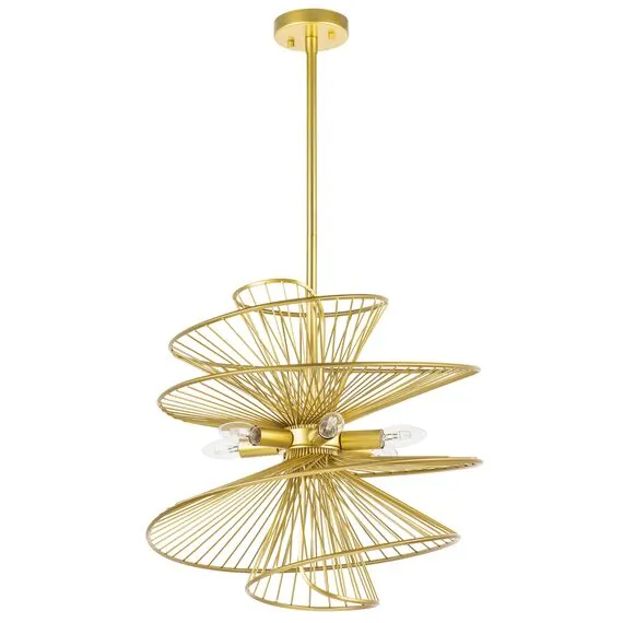 Lightstar 728163 Люстра ZETA 6х40W E14 ЗОЛОТО