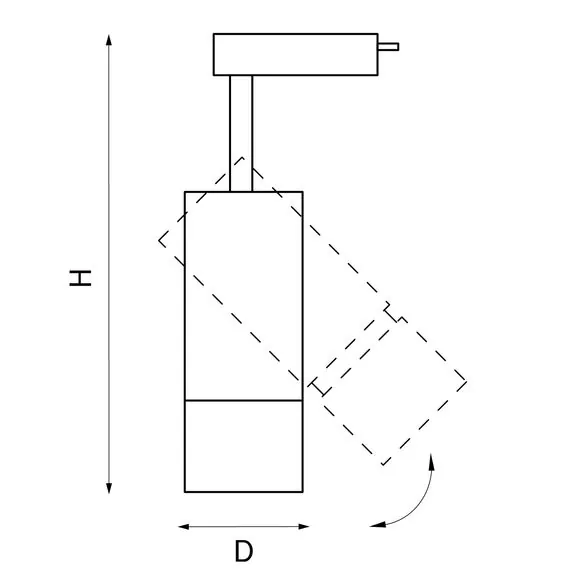 Lightstar 229237 Светильник для 1-фазного трека VOLTA LED COB 20W 1800LM 18-60G ЧЕРНЫЙ 3000K, изображение 2