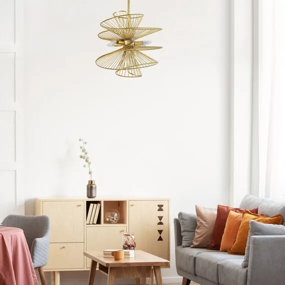 Lightstar 728163 Люстра ZETA 6х40W E14 ЗОЛОТО, изображение 2