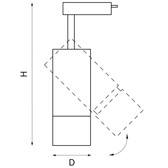 Lightstar 229346 Светильник для 1-фазного трека VOLTA LED COB 30W 2700LM 18-60G БЕЛЫЙ 4000K, изображение 2