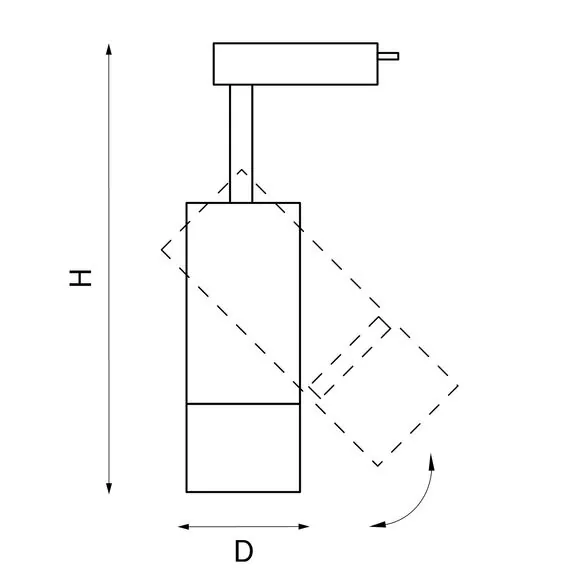 Lightstar 229136 Светильник для 1-фазного трека VOLTA LED COB 12W 1080LM 18-60G БЕЛЫЙ 3000K, изображение 2