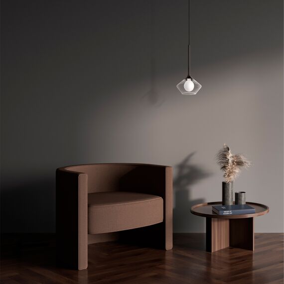 Lightstar 801202 Люстра VETRO 1х6W(led) G9 ЧЕРНЫЙ/ПРОЗРАЧНЫЙ, изображение 2