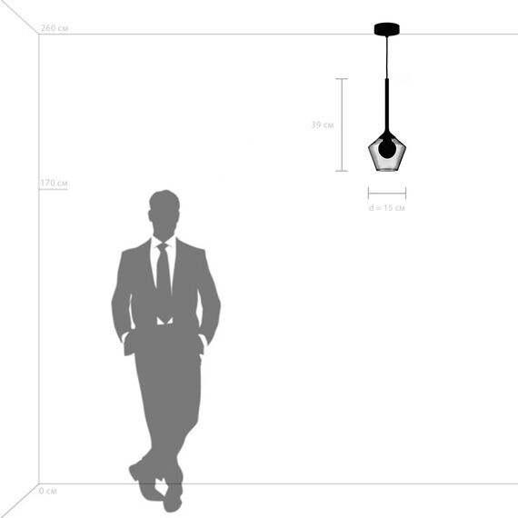 Lightstar 801201 Люстра VETRO 1х6W(led) G9 ЧЕРНЫЙ/ПРОЗРАЧНЫЙ, изображение 4