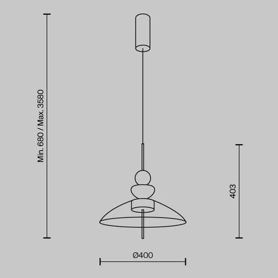 Maytoni MOD185PL-L12CG3K3 Подвесной светильник, изображение 6