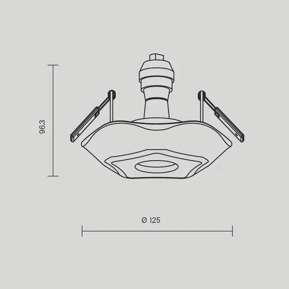 Maytoni Decorative DL284-1-01-W Светильник встраиваемый Gyps Classic, изображение 2
