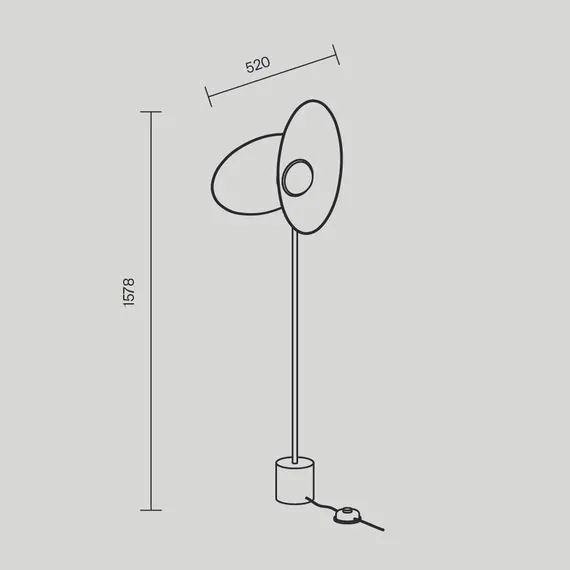 Maytoni MOD396FL-L10W3K Торшер (напольный светильник), изображение 5