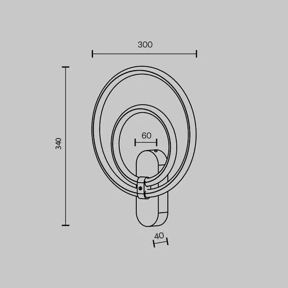 Maytoni Decorative MOD357WL-L16BS3K Светильник настенный светодиодный Link, изображение 8