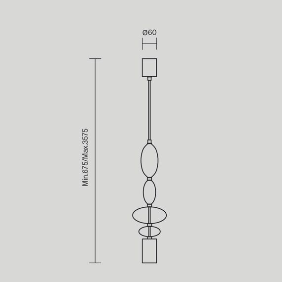 Maytoni Decorative MOD071PL-L8B3K3 Светильник подвесной Monochrome, изображение 8