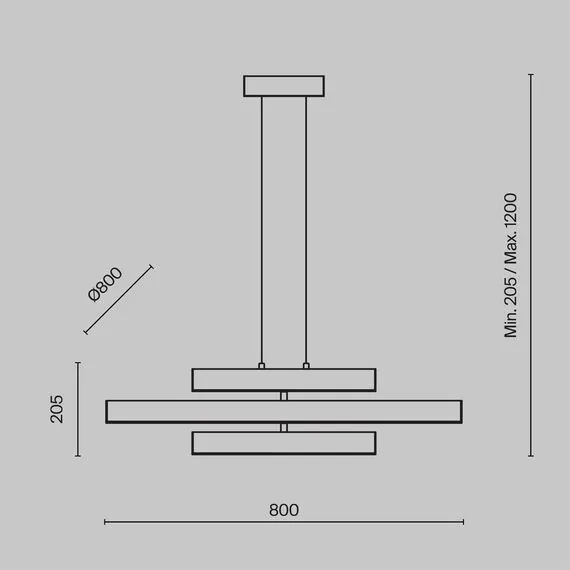 Maytoni Decorative MOD163PL-L38B4K Люстра светодиодная подвесная Origami, изображение 8