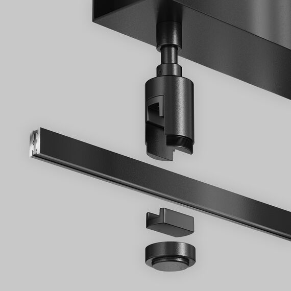 Maytoni Technical TRA156C-BB1-B Основание потолочное Short для блока питания с вводом питания Flarity черный TRA156C-BB1-B Скопирован, изображение 3