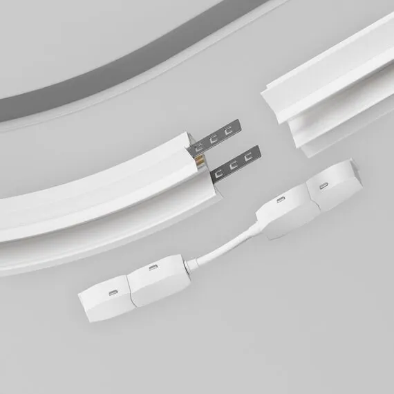 Maytoni Technical TRA034CS-W Коннектор питания радиусный Radity встраиваемый белый, изображение 4