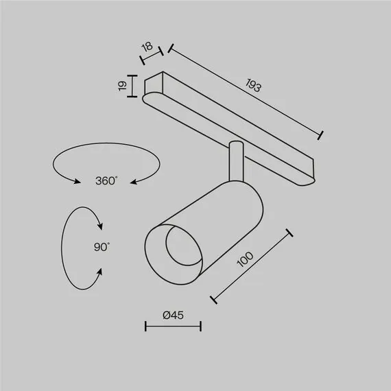 Maytoni Technical TR032-4-5W3K-M-DS-BW Трековый светильник Exility Focus LED, изображение 7