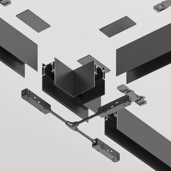 Maytoni Technical TRA010CT-41B Коннектор Т-образный Gravity накладной черный, изображение 4