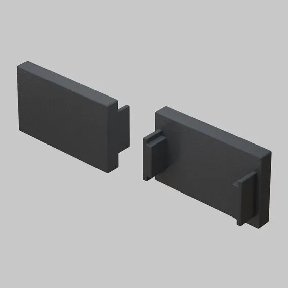 Maytoni Technical TRA172EC-11B Заглушка для накладного шинопровода, 2 шт. Basity, черный