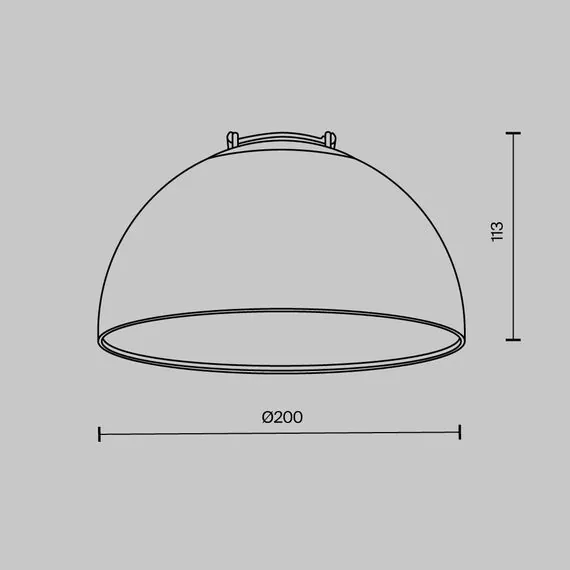 Maytoni Technical TR126B-20W3K-W Подвесной светильник Bowl Parity 3000K 20Вт 120° белый, изображение 7