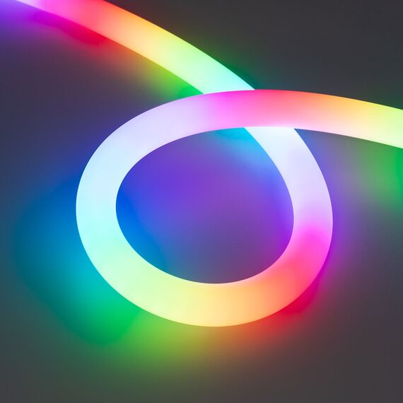 Arlight 037564 Лента герметичная SPI-MOONLIGHT-TOP-F180-D25mm 12V RGB-PX2 360deg (20 W/m, IP65, 3535, 3m, wire x1) (Arlight, Вывод прямой, 3 года) - ! УПАКОВКА СОСТОИТ ИЗ - 3 м/п, изображение 2