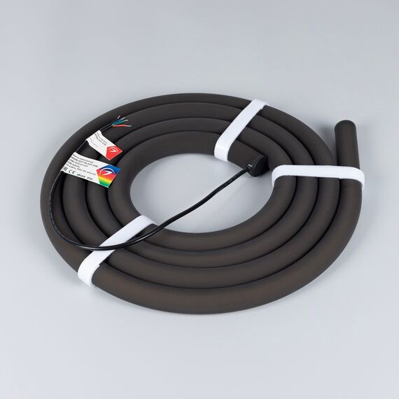 Arlight 047041 Лента герметичная MOONLIGHT-BLACK-SIDE-G280-D25mm 24V RGB 360deg (14.4 W/m, IP65, 3m, wire x1) (Arlight, Вывод боковой, 3 года) - ! УПАКОВКА СОСТОИТ ИЗ - 1 шт, изображение 5