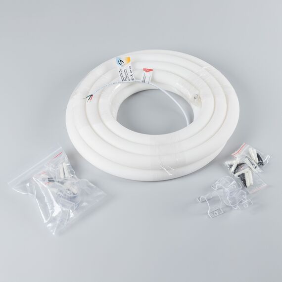 Arlight 037565 Лента герметичная MOONLIGHT-TOP-M768-D25mm 24V White-MIX 360deg (14.4 W/m, IP65, 2216, 5m, wire x1) (Arlight, Вывод прямой, 3 года) - ! УПАКОВКА СОСТОИТ ИЗ - 5 м/п, изображение 3